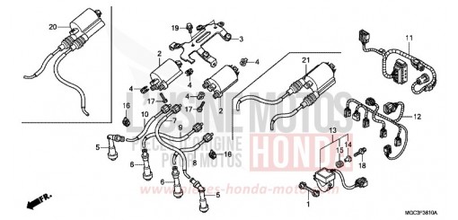 SUB HARNESS/IGNITION COIL CB1100AD de 2013